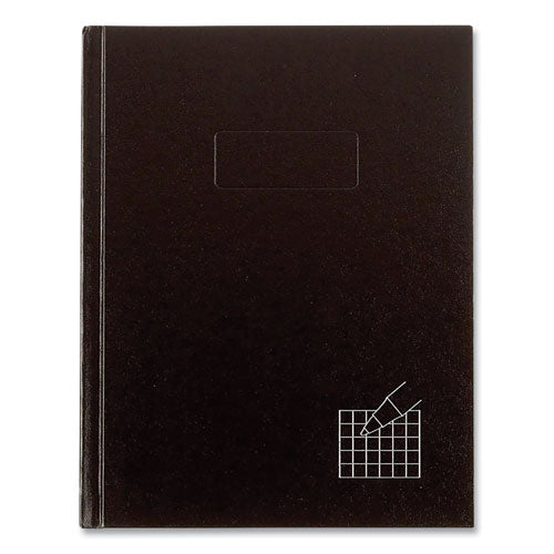 Image of Blueline® Professional Quad Notebook, Quadrille Rule (4 sq/in), Black Cover, (96) 9.25 x 7.25 Sheets