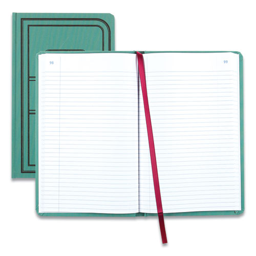 Image of National® Tuff Series Record Book, Green Cover, 12 X 7.5 Sheets, 150 Sheets/book