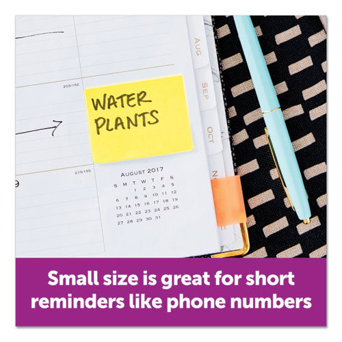 Image of Post-it® Notes Original Pads in Beachside Cafe Collection Colors, 1.38" x 1.88", 100 Sheets/Pad, 12 Pads/Pack
