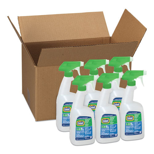 Image of Comet® Disinfecting-Sanitizing Bathroom Cleaner, 32 Oz Trigger Spray Bottle, 6/carton