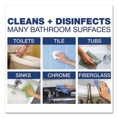 Image of Comet® Disinfecting-Sanitizing Bathroom Cleaner, 32 oz Bottles, 8 Bottles and 2 Trigger Sprayers/Carton