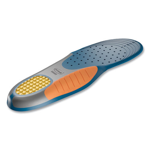 Image of Dr. Scholl's® Pain Relief Orthotic Heavy Duty Support Insoles, Men Sizes 8 To 14, Gray/blue/orange/yellow, Pair