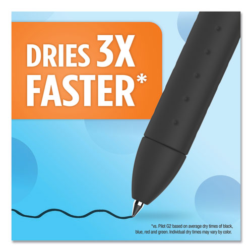 Image of Paper Mate® Inkjoy Gel Pen, Retractable, Medium 0.7 Mm, Black Ink, Black Barrel, Dozen