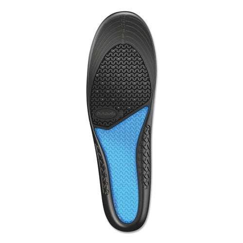 Image of Dr. Scholl's® Comfort And Energy Work Massaging Gel Insoles, Men Sizes 8 To 14, Black/blue, Pair