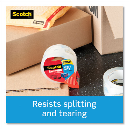 Image of Scotch® 3850 Heavy-Duty Packaging Tape With Dispenser, 3" Core, 1.88" X 54.6 Yds, Clear, 4/pack