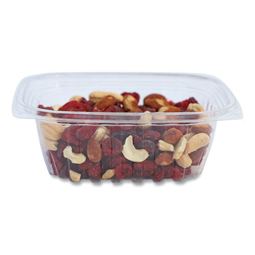 Image of World Centric® PLA Rectangular Deli Containers, 12 oz, 4.8 x 5.9 x 2.1, Clear, Plastic, 900/Carton