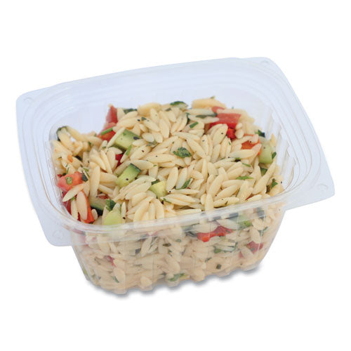 Image of World Centric® PLA Rectangular Deli Containers, 16 oz, 4.8 x 5.9 x 2.8, Clear, Plastic, 900/Carton