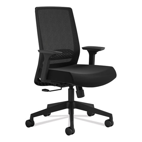 Image of Safco® Medina Basic Task Chair, Supports Up To 275 Lb, 18" To 22" Seat Height, Black