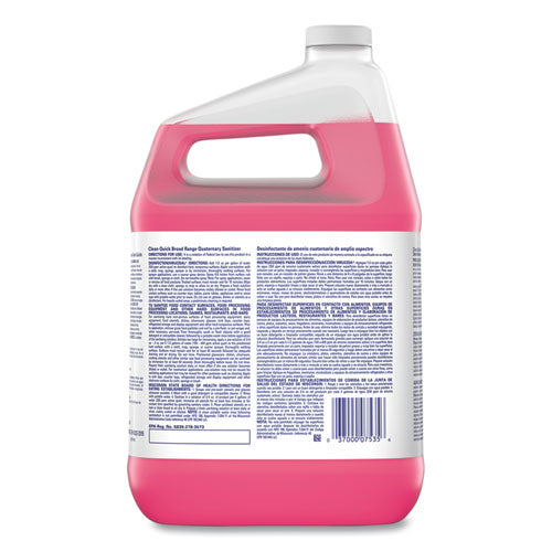 Image of Clean Quick® Broad Range Quaternary Sanitizer, Sweet Scent, 1 Gal Bottle, 3/carton