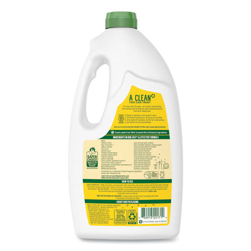 Image of Seventh Generation® Natural Automatic Dishwasher Gel, Lemon, 42 Oz Bottle, 6/carton