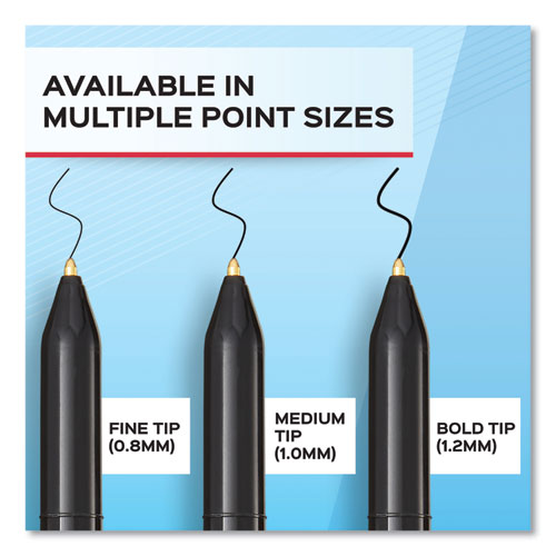 Image of Paper Mate® Write Bros. Ballpoint Pen, Stick, Fine 0.8 Mm, Red Ink, Red Barrel, Dozen
