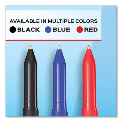 Image of Paper Mate® Write Bros. Ballpoint Pen, Stick, Fine 0.8 Mm, Red Ink, Red Barrel, Dozen