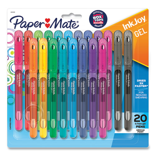 Image of Paper Mate® Inkjoy Gel Pen, Stick, Medium 0.7 Mm, Assorted Ink And Barrel Colors, 20/pack