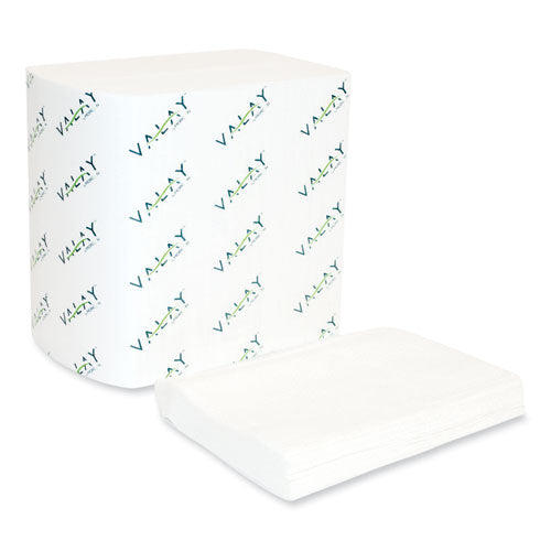 Image of Morcon Tissue Valay Interfolded Napkins, 1-Ply, White, 6.5 X 8.25, 6,000/carton