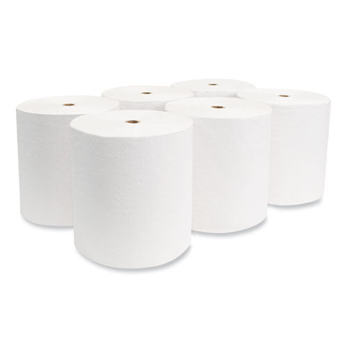 Image of Morcon Tissue Valay Proprietary Roll Towels, 1-Ply, 8" X 800 Ft, White, 6 Rolls/carton
