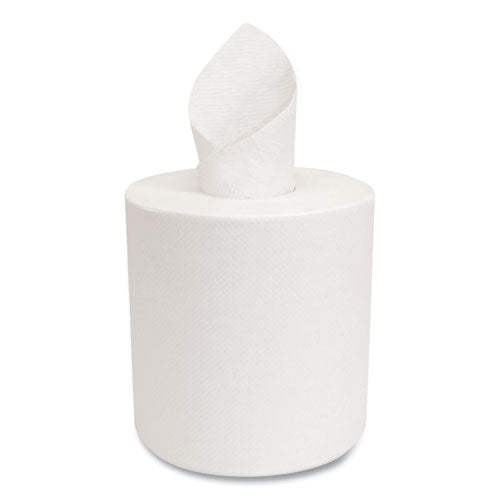 Image of Morcon Tissue Morsoft Center-Pull Roll Towels, 2-Ply, 6.9" dia, White, 600 Sheets/Roll, 6 Rolls/Carton