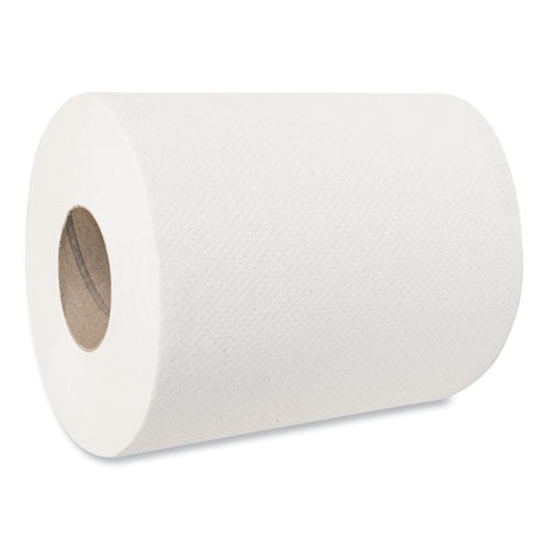 Image of Morcon Tissue Morsoft Center-Pull Roll Towels, 2-Ply, 6.9" dia, White, 600 Sheets/Roll, 6 Rolls/Carton
