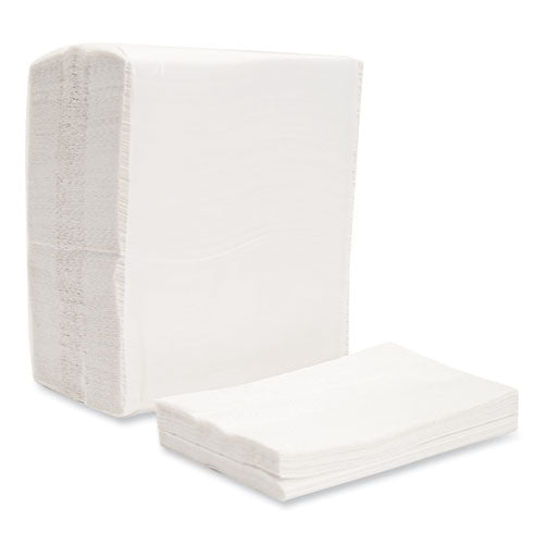 Image of Morcon Tissue Morsoft Dispenser Napkins, 1-Ply, 6 x 13, White, 500/Pack, 20 Packs/Carton