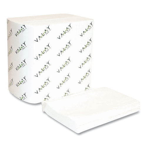 Image of Morcon Tissue Valay Interfolded Napkins, 2-Ply, 6.5 X 8.25, White, 500/pack, 12 Packs/carton