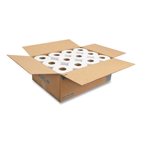 Image of Morcon Tissue Morsoft Universal Roll Towels, 1-Ply, 8" x 350 ft, White, 12 Rolls/Carton