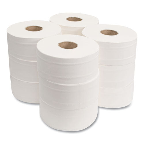 Image of Morcon Tissue Valay Mini Jumbo Bath Tissue, Septic Safe, 2-Ply, White, 750 ft, 12 Rolls/Carton