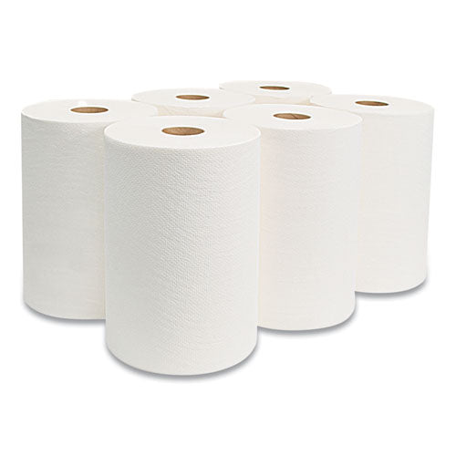 Image of Morcon Tissue 10 Inch Tad Roll Towels, 1-Ply, 10" X 550 Ft, White, 6 Rolls/carton