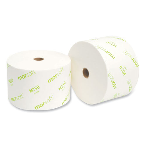 Image of Morcon Tissue Small Core Bath Tissue, Septic Safe, 2-Ply, White, 1,250/Roll, 24 Rolls/Carton