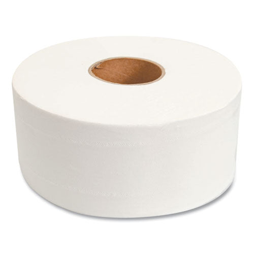 Image of Morcon Tissue Valay Mini Jumbo Bath Tissue, Septic Safe, 2-Ply, White, 750 ft, 12 Rolls/Carton