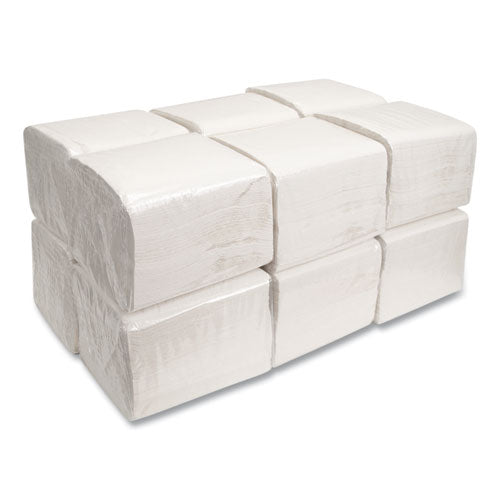 Image of Morcon Tissue Morsoft Dinner Napkins, 1-Ply, 16 x 16, White, 250/Pack, 12 Packs/Carton