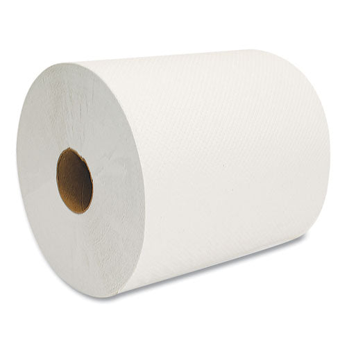 Image of Morcon Tissue Morsoft Universal Roll Towels, 1-Ply, 8" x 800 ft, White, 6 Rolls/Carton