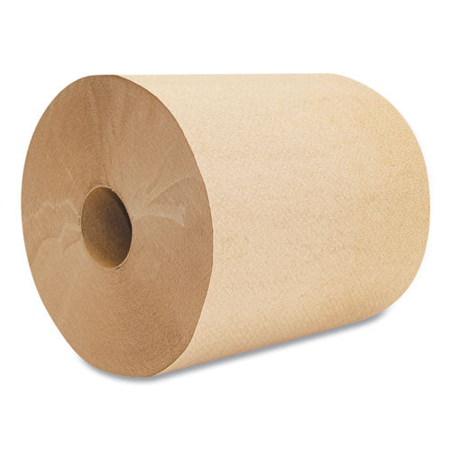 Image of Morcon Tissue Morsoft Universal Roll Towels, 1-Ply, 8" x 800 ft, Brown, 6 Rolls/Carton