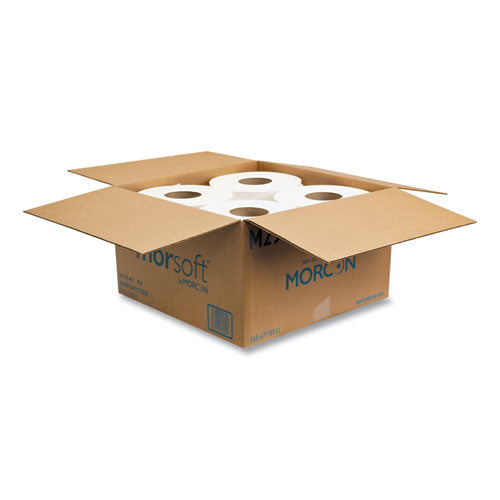 Image of Morcon Tissue Jumbo Bath Tissue, Septic Safe, 2-Ply, White, 3.3" x 625 ft, 12 Rolls/Carton