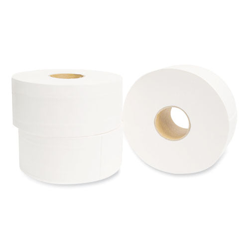 Image of Morcon Tissue Valay Mini Jumbo Bath Tissue, Septic Safe, 2-Ply, White, 750 ft, 12 Rolls/Carton
