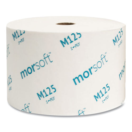 Image of Morcon Tissue Small Core Bath Tissue, Septic Safe, 1-Ply, White, 2,500 Sheets/Roll, 24 Rolls/Carton