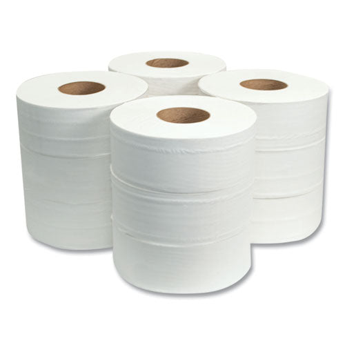 Image of Morcon Tissue Jumbo Bath Tissue, Septic Safe, 2-Ply, White, 3.3" x 1,000 ft, 12/Carton