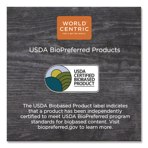 Image of World Centric® TPLA Compostable Cutlery, Knife, Plastic, White, 1,000/Carton
