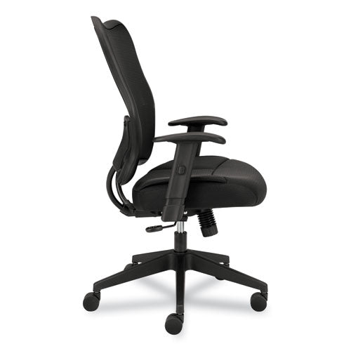 Image of HON® Vl702 Mesh High-Back Task Chair, Supports Up To 250 Lb, 18.5" To 23.5" Seat Height, Black