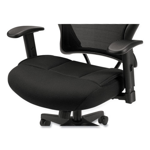 Image of HON® Vl702 Mesh High-Back Task Chair, Supports Up To 250 Lb, 18.5" To 23.5" Seat Height, Black