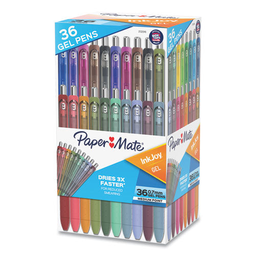 Image of Paper Mate® Inkjoy Gel Pen, Retractable, Medium 0.7 Mm, Assorted Ink And Barrel Colors, 36/pack