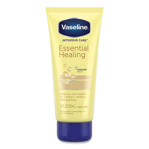 Image of Vaseline® Intensive Care Essential Healing Body Lotion, 3.4 Oz Squeeze Tube, 12/carton
