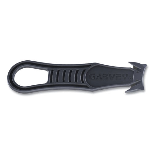 Image of Garvey® Safety Cutter Box Cutter Knife with Double Shielded Blade, 4" Plastic Handle, Black, 5/Pack