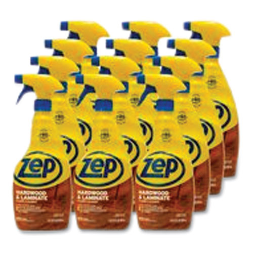 Image of Zep Commercial® Hardwood And Laminate Cleaner, 32 Oz Spray Bottle, 12/carton