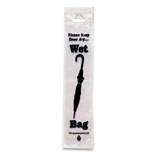 Image of Tatco Wet Umbrella Bags, 7" X 31", Clear, 1,000/box