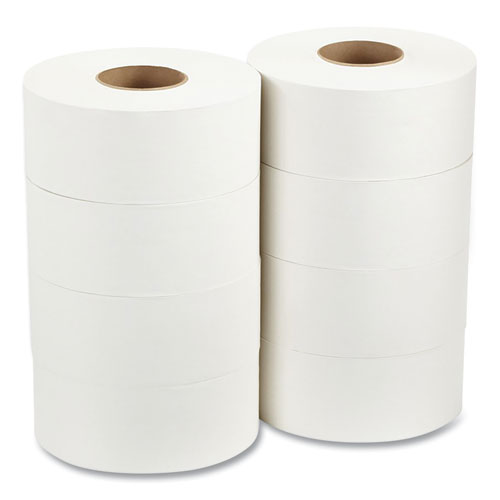 Image of Georgia Pacific® Professional Jumbo Jr. Bathroom Tissue Roll, Septic Safe, 2-Ply, White, 3.5" x 1,000 ft, 8 Rolls/Carton