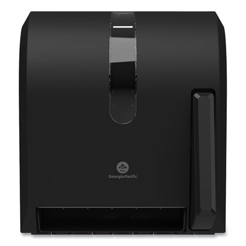 Image of Georgia Pacific® Professional Hygienic Push-Paddle Roll Towel Dispenser, 13 X 10 X 14.4, Black