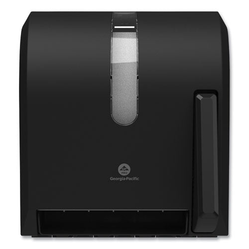 Image of Georgia Pacific® Professional Hygienic Push-Paddle Roll Towel Dispenser, 13 X 10 X 14.4, Black
