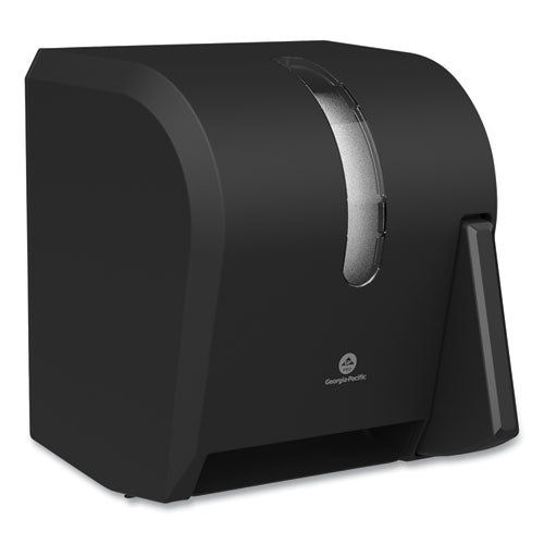 Image of Georgia Pacific® Professional Hygienic Push-Paddle Roll Towel Dispenser, 13 X 10 X 14.4, Black