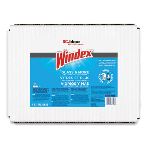 Image of Windex® Glass Cleaner with Ammonia-D, 5 gal Bag-in-Box Dispenser