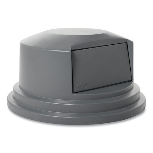 Image of Rubbermaid® Commercial Round Brute Dome Top Lid For 55 Gal Waste Containers, 27.25" Diameter, Gray
