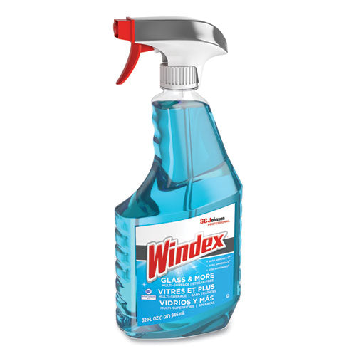 Image of Windex® Ammonia-D Glass Cleaner, Fresh, 32 Oz Spray Bottle, 8/carton